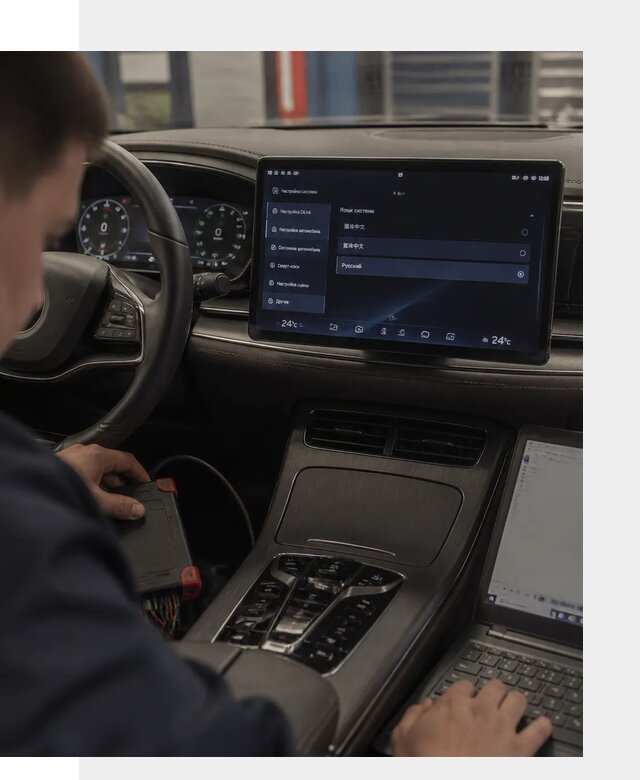 Русификация автомобиля BYD HAN для эксплуатации в Заинске